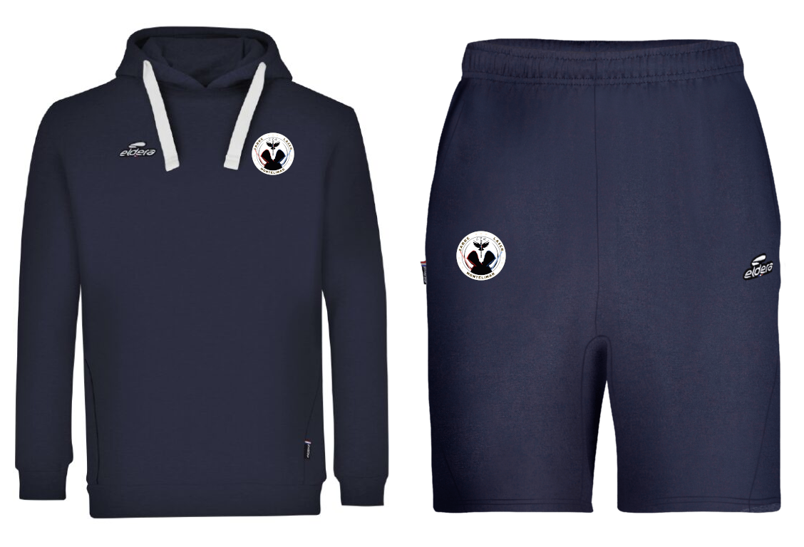 Sweat RELAX + Bermuda RELAX avec logos thermobrodés