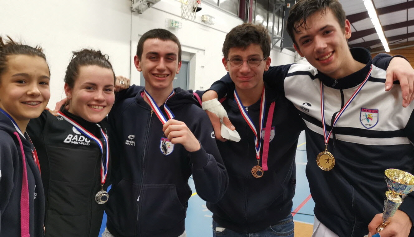 Agathe Deschamps, Lily Serre, Lou Lavigne, Auxence Dorigo et Nils Pauvarel